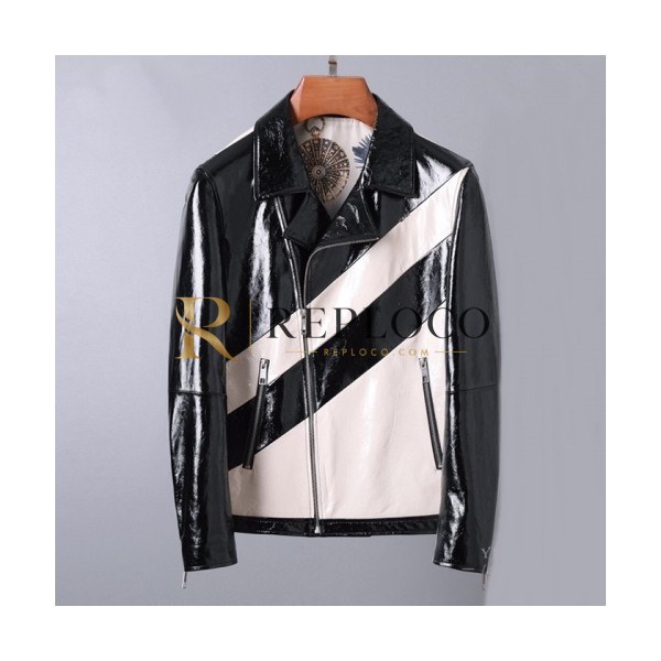 ✨Valentino Mens Leather Jacket - 발렌티노 남성 로고 캐쥬얼 가죽 자켓 - val439x