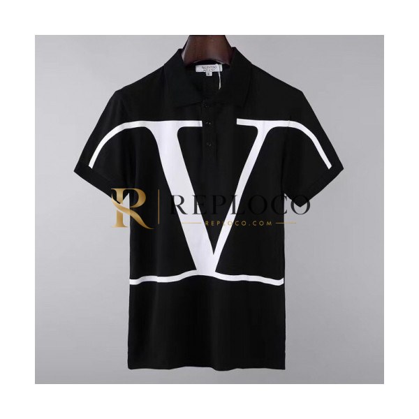 ✨[발렌티노]Valentino 2020 Mens Logo Short Sleeved Polo Tshirts - 발렌티노 2020 남성 로고 폴로 반팔티 Val0422x.Size(m - 2xl).블랙