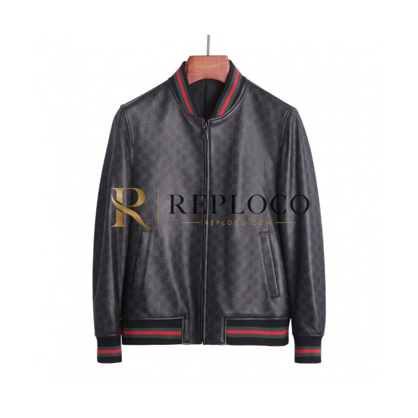 ✨Gucci 2019 Mens Logo Casual Sheep-skin Jacket - 구찌 2019 남성 로고 캐쥬얼 양가죽 자켓 Guc01386x.Size(m - 3xl).블랙