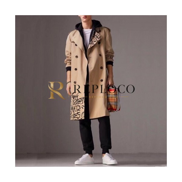 ✨[버버리]Burberry 2020 Mens Vintage Cotton Trench Coats - 버버리 2020 남성 빈티지 코튼 트렌치 코트 Bur02304x.Size(s - 2xl).베이지
