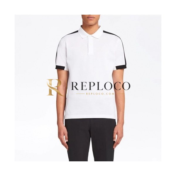 ✨[프라다]Prada 2020 Mens Basic Logo Short Sleeved Polo Tshirts - 프라다 2020 남성 베이직 로고 폴로 반팔티 Pra01053x.Size(s - 2xl).화이트