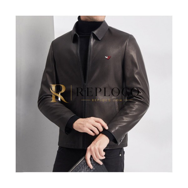 ✨Armani 2019 Mens Casual Leather Jacket - 알마니 2019 남성 캐쥬얼 가죽 자켓 Arm0391x.Size(m - 3xl).블랙