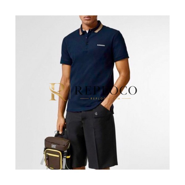 ✨[버버리]Burberry 2020 Mens Logo Cotton Polo Short Sleeved Tshirts - 버버리 2020 남성 로고 코튼 폴로 반팔티 Bur02385x.Size(s - 2xl).네이비