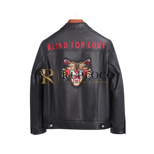 ✨Gucci 2019 Mens Logo Casual Sheep-skin Jacket - 구찌 2019 남성 로고 캐쥬얼 양가죽 자켓 Guc01387x.Size(m - 3xl).블랙