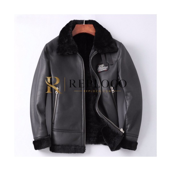 ✨Armani 2019 Mens Business Leather Jacket - 알마니 2019 남성 비지니스 양면 가죽 자켓 Arm0407x.Size(l - 4xl).블랙