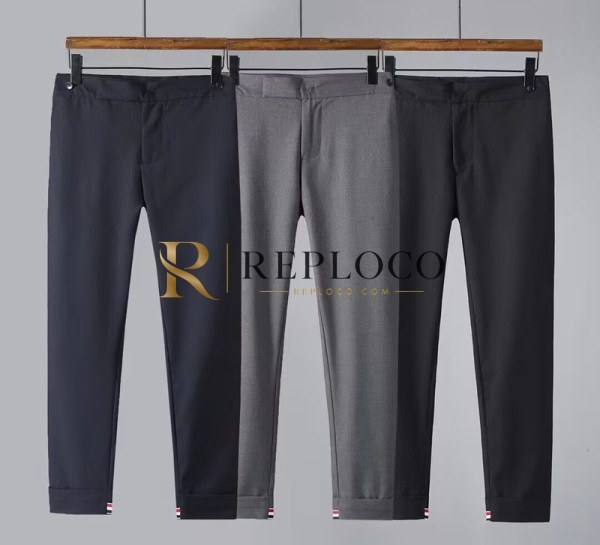✨[톰브라운]Thom Browne 2023 Mens Business Cotton Slacks - 톰브라운 2023 남성 비지니스 코튼 슬랙스 Tho01086x.Size(30 - 38)(그레이/블랙/네이비)