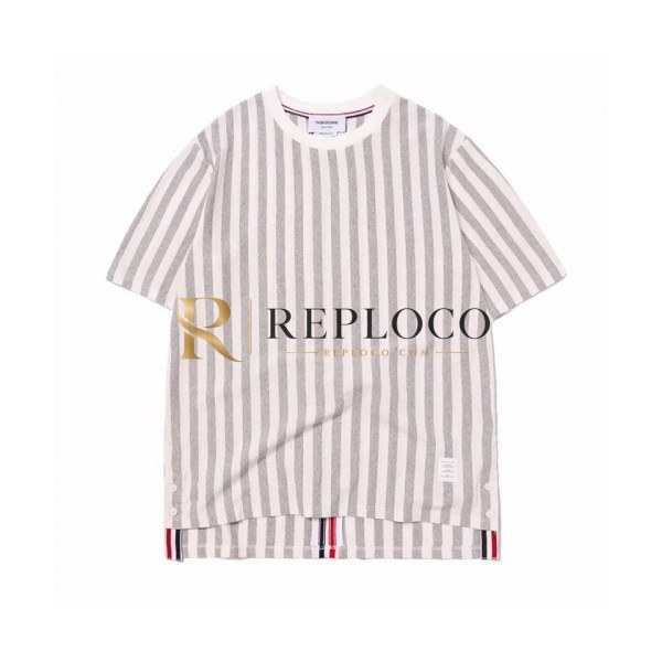 ✨[톰브라운]Thom Browne 2020 Mm/Wm Casual Cotton Short Sleeved Polo Tshirts - 톰브라운 2020 남/녀 캐쥬얼 코튼 폴로 반팔티 Tho0826x.Size(m - 2xl).그레이