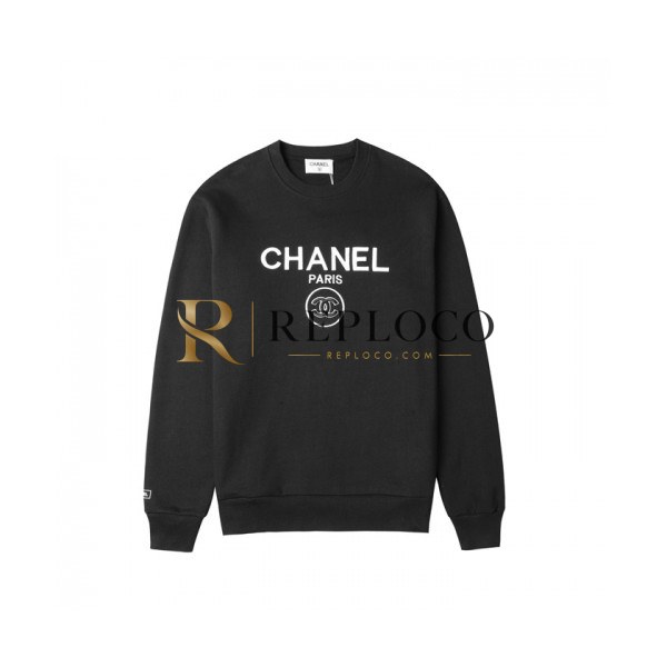 ✨Chanel 2020 Womens Crew-neck Logo Cotton Tshirts - 샤넬 2020 여성 크루넥 로고 코튼 긴팔티 Cnl0633x.Size(s - l).블랙