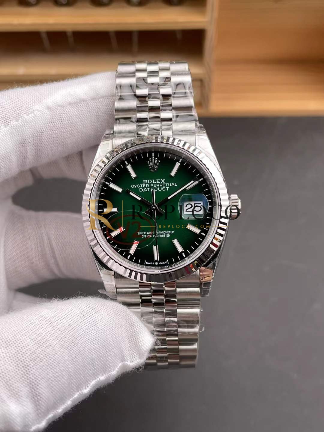 VS 공장 롤렉스 데이데이트 36mm 126234 그라데이션 그린 다이얼 1:1 슈퍼클론 DD3235 무브먼트