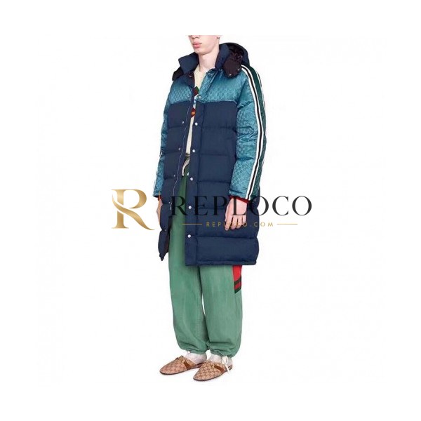 ✨Gucci 2019 Mm/Wm Logo Casual Duck Down Padding - 구찌 2019 남자 로고 캐쥬얼 덕다운 패딩 Guc01569x.Size(m - 2xl).블루