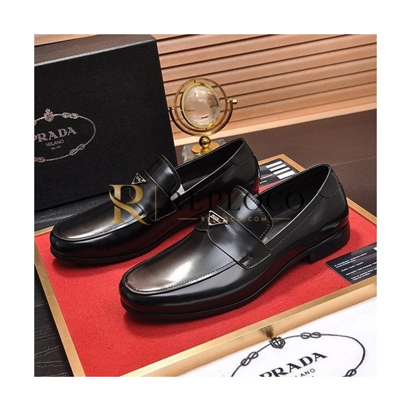 ✨Prada 2020 Mens Leather Loafer - 프라다 2020 남성용 레더 로퍼,PRAS0267,Size(240 - 270).블랙