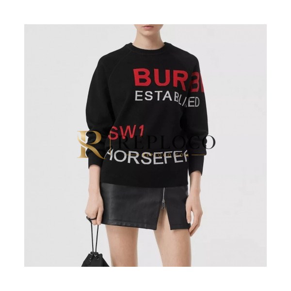 ✨Burberry 2020 Mm/Wm Logo Casual Cotton Tshirts - 버버리 2020 남자 로고 캐쥬얼 코튼 긴팔티 Bur02170x.Size(xs - l).블랙