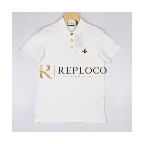 ✨[매장판]Gucci 2020 Mens Logo Cotton Short Sleeved Polo Tshirts - 구찌 2020 남성 로고 코튼 폴로 반팔티 Guc02356x.Size(s - 2xl).화이트