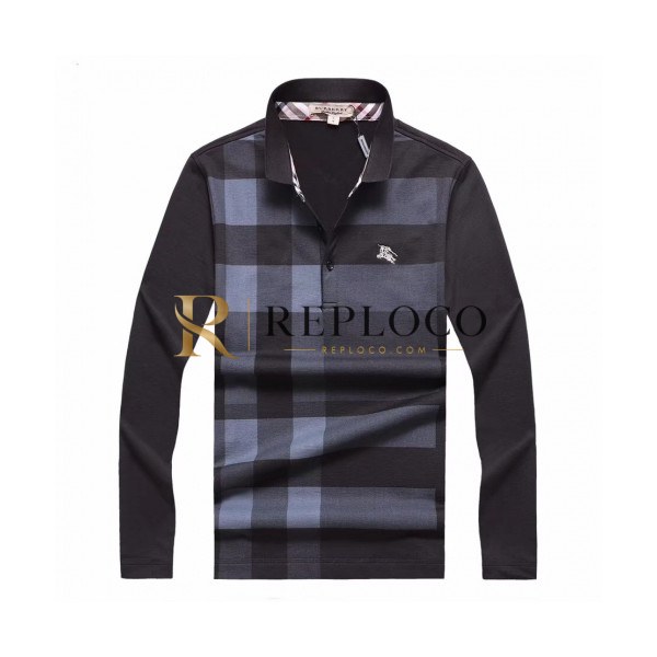 ✨[버버리]Burberry 2020 Mens Logo Casual Cotton Polo Tshirts - 버버리 2020 남성 로고 캐쥬얼 코튼 폴로 맨투맨 Bur02233x.Size(m - 3xl).블랙
