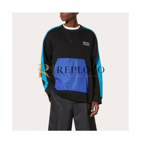 ✨Valentino Mens Logo Casual Cotton Tshits - 발렌티노 2021 남성 로고 캐쥬얼 코튼 긴팔티 Val0486x Size(s - l) 블랙