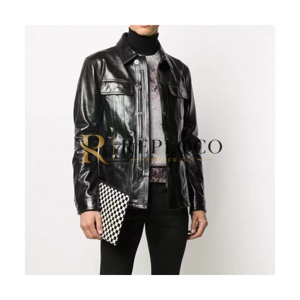 ✨Tom Ford Mens Leather Jacket - 톰포드 남성 가죽 자켓 - tof26x