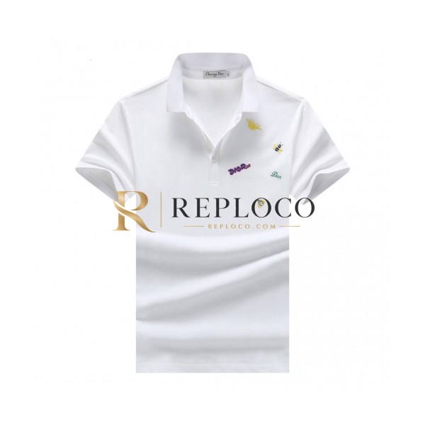 ✨[디올]Dior 2020 Mens Logo Polo Cotton Short Sleeved Tshirts - 디올 2020 남성 로고 폴로 코튼 반팔티 Dio0575x.Size(m - 3xl).화이트