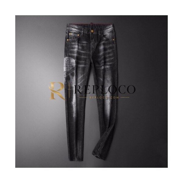 ✨Philipp plein 2019 Mens Denim Pants - 필립플레인 2019 남성 데님 팬츠 Phi0068x.Size(28 - 38).블랙