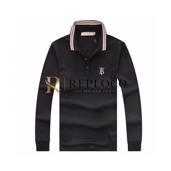 ✨[버버리]Burberry 2020 Mens Logo Casual Cotton Polo Tshirts - 버버리 2020 남성 로고 캐쥬얼 코튼 폴로 맨투맨 Bur02193x.Size(m - 3xl).블랙