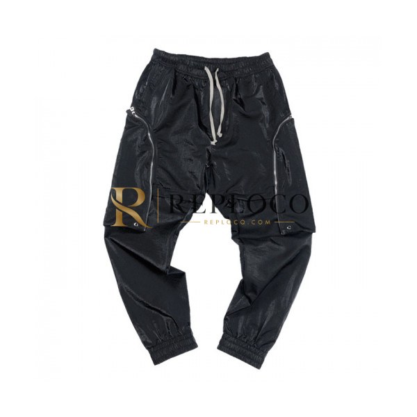 ✨Rick Owens 2019 Mens Logo Cotton Training Pants - 릭오웬스 2019 남성 로고 코튼 트레이닝 팬츠 Ric0032x.Size(m - 2xl).블랙