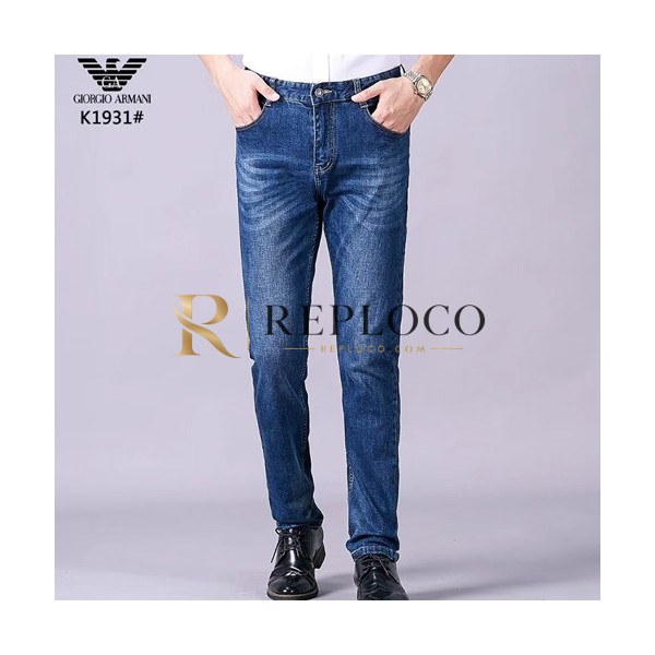 ✨Armani 2019 Mens Graffity Denim Pants - 알마니 남성 그래피티 데님 팬츠 ARMPT0022.Size(29-42).블루