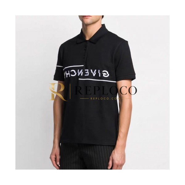 ✨[지방시]Givenchy 2020 Mens Logo Cotton Polo Short Sleeved Tshirts - 지방시 2020 남성 로고 코튼 폴로 반팔티 Giv0299x.Size(s - 2xl).블랙