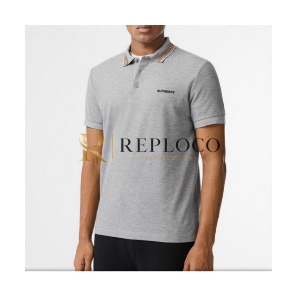 ✨[버버리]Burberry 2020 Mens Logo Cotton Polo Short Sleeved Tshirts - 버버리 2020 남성 로고 코튼 폴로 반팔티 Bur02389x.Size(s - 2xl).그레이