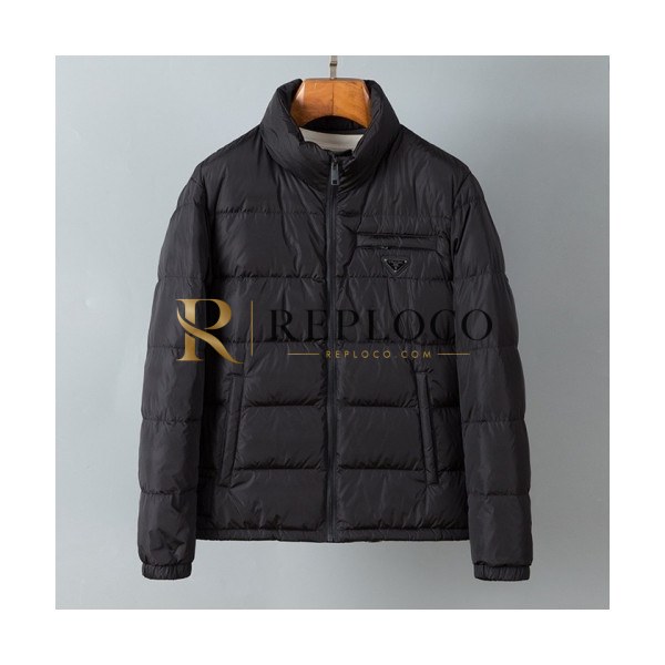 ✨Prada Mens Logo Casual Duck Down Padding Black - 프라다 2021 남성 로고 캐쥬얼 덕다운 패딩 Pra02435x Size(m - 3xl) 블랙