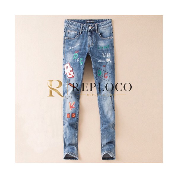 ✨Dolce&Gabbana Mens Embroidery Jeans - 돌체앤가바나 남성 자수 청바지 - dol201x