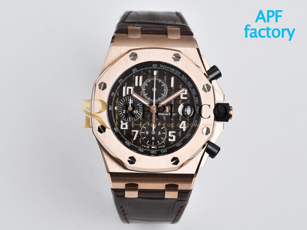 에이피 로열 오크 오프쇼어 다이버 42mm 26470OR.OO.A099CR.01 APF 1:1 베스트 에디션 브라운 다이얼 가죽 스트랩