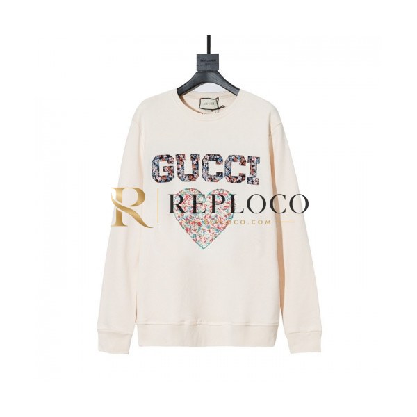 ✨[구찌]Gucci 2020 Mm/Wm Logo Crew-neck Cotton Tshirts - 구찌 2020 남/녀 로고 코튼 크루넥 코튼 긴팔티 Guc03070x.Size(xs - l).아이보리