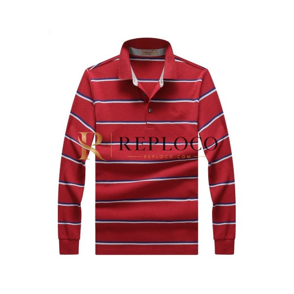 ✨[버버리]Burberry 2020 Mens Logo Casual Cotton Polo Tshirts - 버버리 2020 남성 로고 캐쥬얼 코튼 폴로 맨투맨 Bur02188x.Size(m - 3xl).레드