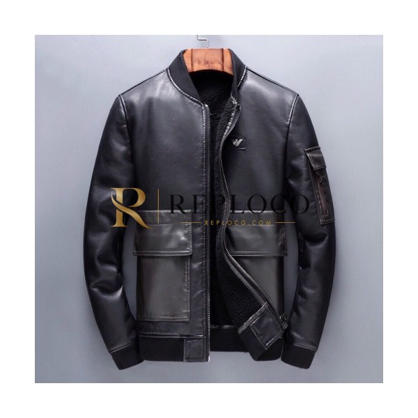 ✨Armani 2019 Mens Casual Leather Jacket - 알마니 2019 남성 캐쥬얼 가죽 자켓 Arm0374x.Size(m - 3xl).블랙