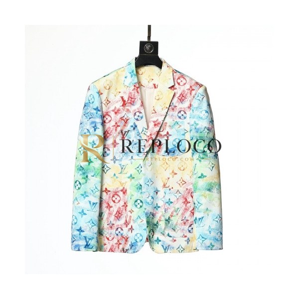 ✨Louis vuitton Mens Logo Suit Jackets Blue - 루이비통 2021 남성 로고 슈트 자켓 Lou03653x Size(m - 3xl) 블루