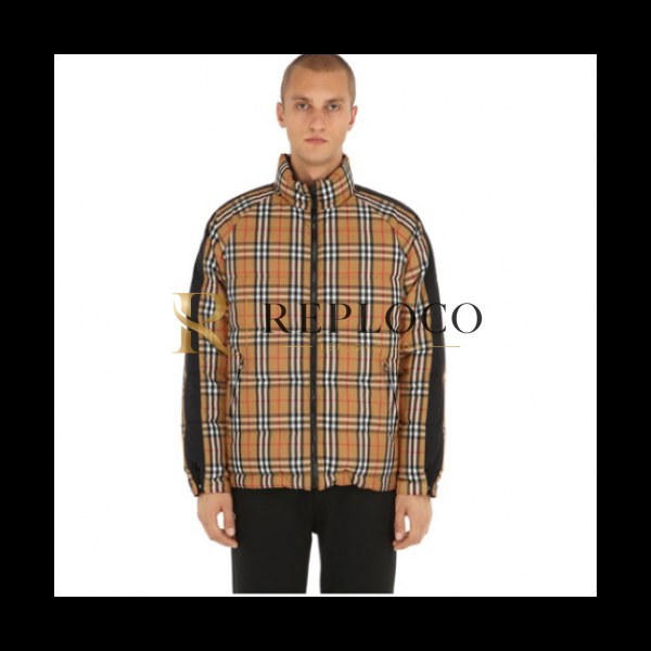 ✨[1:1] Burberry 2018 Mens Both-sides Down Padding - 버버리 레인보우 체크 푸퍼 양면 패딩 Bur0274x.Size(46 - 52) 블랙/체크배색