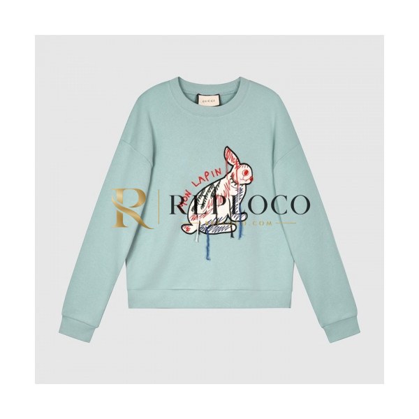 ✨[구찌]Gucci 2020 Mm/Wm Logo Crew-neck Cotton Tshirts - 구찌 2020 남/녀 로고 코튼 크루넥 코튼 긴팔티 Guc03209x.Size(s - l).블루