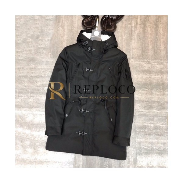 ✨[매장판] Moose Knuckle 2019 Mens Logo Goose Down Padding - 무스너클 2019 남성 로고 구스다운 패딩 Moo0047x.Size(s - 2xl).블랙