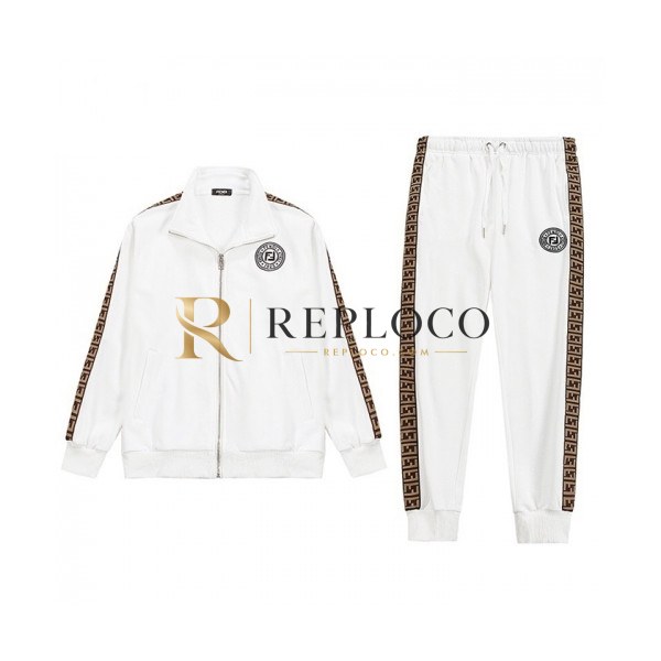 ✨[펜디]Fendi 2020 Mens Patch Logo Training Down Clothes&Pants - 펜디 2020 남성 패치 로고 다운 트레이닝복&팬츠 Fen0897x.Size(m - 3xl).화이트