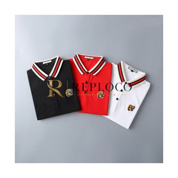 ✨[매장판]Gucci 2020 Mens Logo Cotton Short Sleeved Polo Tshirts - 구찌 2020 남성 로고 코튼 폴로 반팔티 Guc02367x.Size(m - 3xl).3컬러(블랙/레드/화이트)