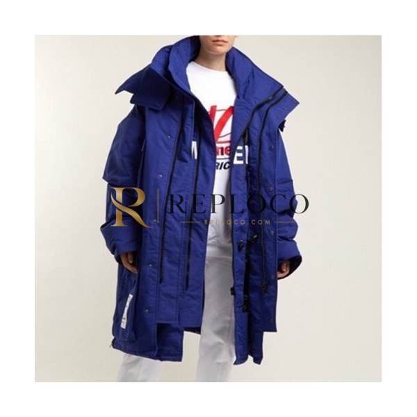 ✨Vetements Mens Down Padding Paka - 베트멍 더블 레이어드 다운파카 VET002X , 3컬러 (블랙/레드/블루) SIZE (S - M)