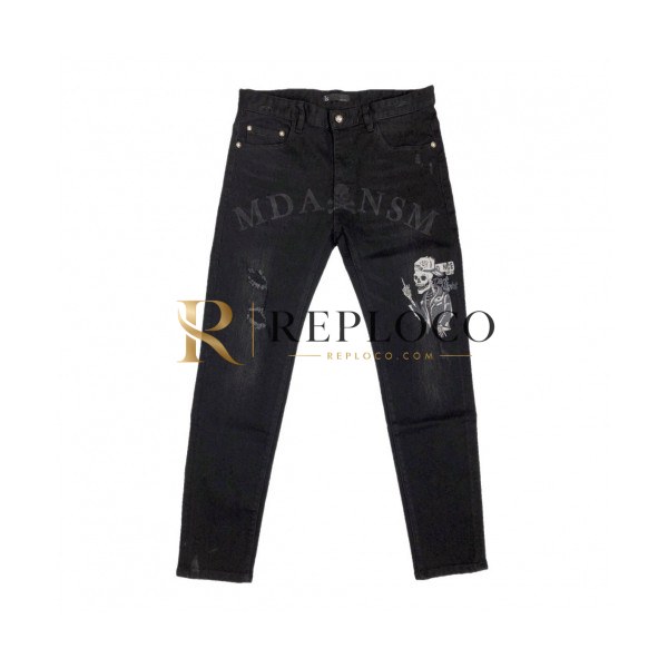 ✨Philipp plein 2019 Mens Denim Pants - 필립플레인 2019 남성 데님 팬츠 Phi0063x.Size(28 - 36).블랙