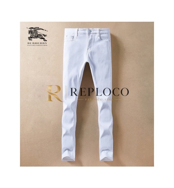 ✨Burberry 2019 Mens Business Classic Denim Pants - 버버리 2019 남성 비지니스 클래식 데님 기모 팬츠 Bur01590x.Size(28 - 40).화이트