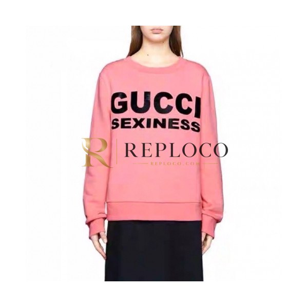 ✨[구찌]Gucci 2020 Mm/Wm Logo Crew-neck Cotton Oversize Tshirts - 구찌 2020 남자 로고 코튼 크루넥 코튼 오버사이즈 긴팔티 Guc02653x.Size(s - l).핑크