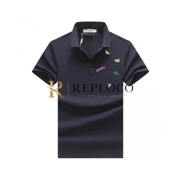 ✨[디올]Dior 2020 Mens Logo Polo Cotton Short Sleeved Tshirts - 디올 2020 남성 로고 폴로 코튼 반팔티 Dio0568x.Size(m - 3xl).네이비