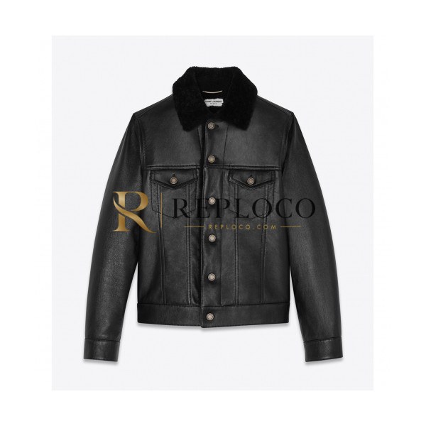 ✨[1:1]Saint Laurent 2020 Mens Classic Leather Jackets - 입생로랑 2020 남성 클래식 가죽 자켓 Ysl0104x.Size(m - 3xl).블랙