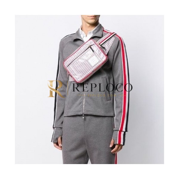 ✨[톰브라운]Thom Browne 2021 Mens Strap Crew-neck Cotton Tshirts - 톰브라운 2021 남성 스트랩 크루넥 코튼 긴팔티 Thom01169x.Size(s - 3xl).그레이