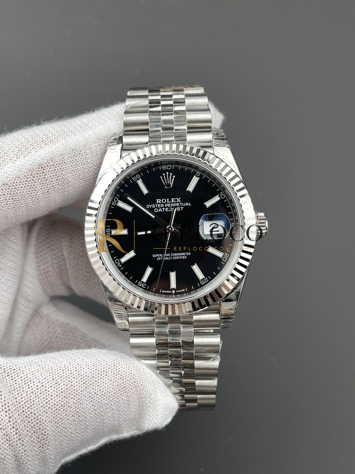 VS 공장 롤렉스 데이저스트 41mm 126334 딥 블랙 다이얼 플루티드 베젤 주빌리 브레이슬릿 1:1 슈퍼클론 DD3235 무브먼트