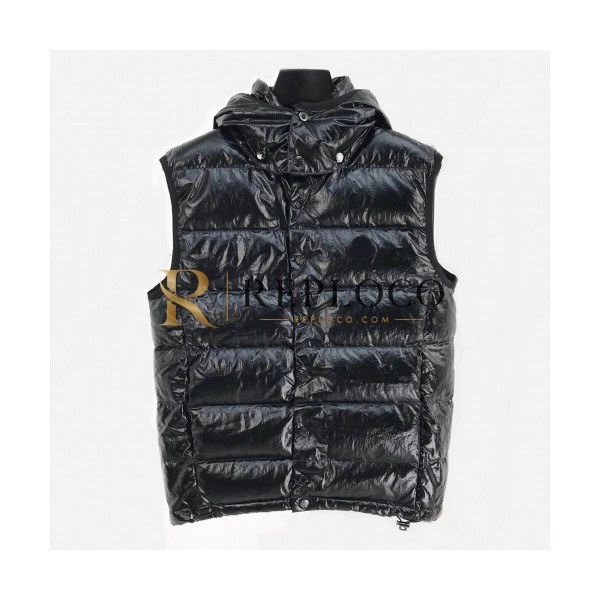 ✨[몽클레어]Moncler 2020 Mens Patch Logo Modern Duck Down Padding Vest - 몽클레어 2020 남성 패치 로고 모던 덕다운 패딩 조끼 Moc01427x.Size(s - xl).블랙