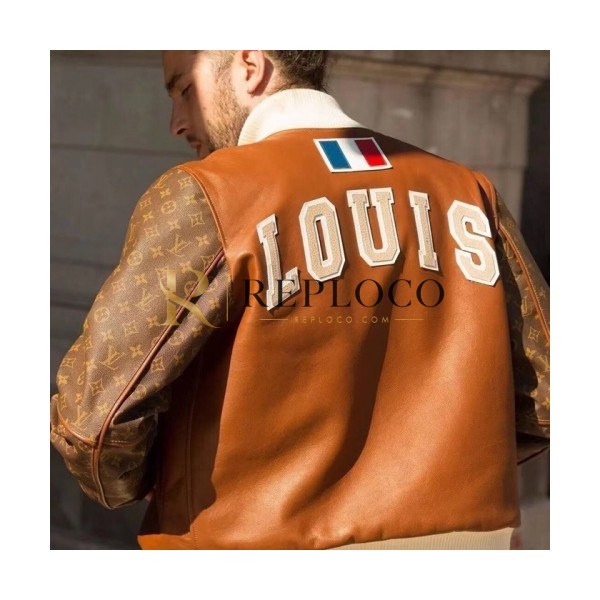 ✨Louis vuitton Mens Logo Leather Jackets Brown - 루이비통 2021 남성 로고 가죽 자켓 Lou03691x Size(m - 2xl) 브라운