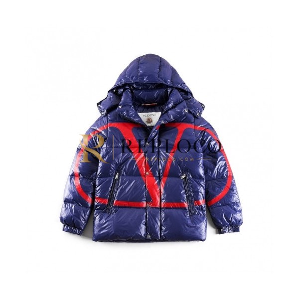 ✨Valentino Mm/Wm Mordern Logo Duck Down Padding Blue - 발렌티노 2020 남/녀 모던 로고 덕다운 패딩 Val0485x Size(1 - 5) 블루